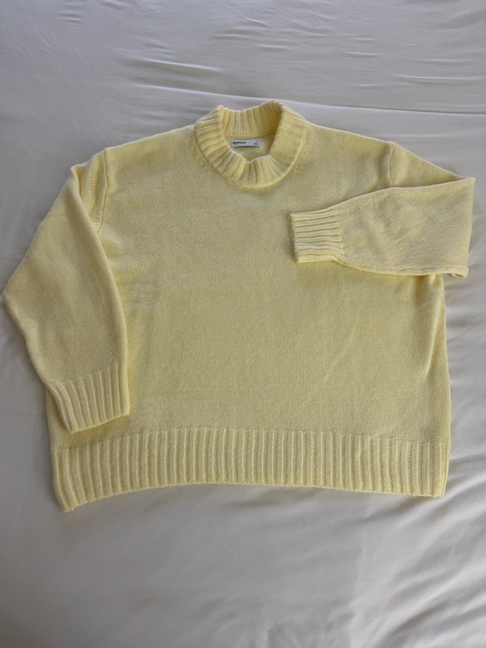 Sonoma Pale Yellow Crewneck Sweater